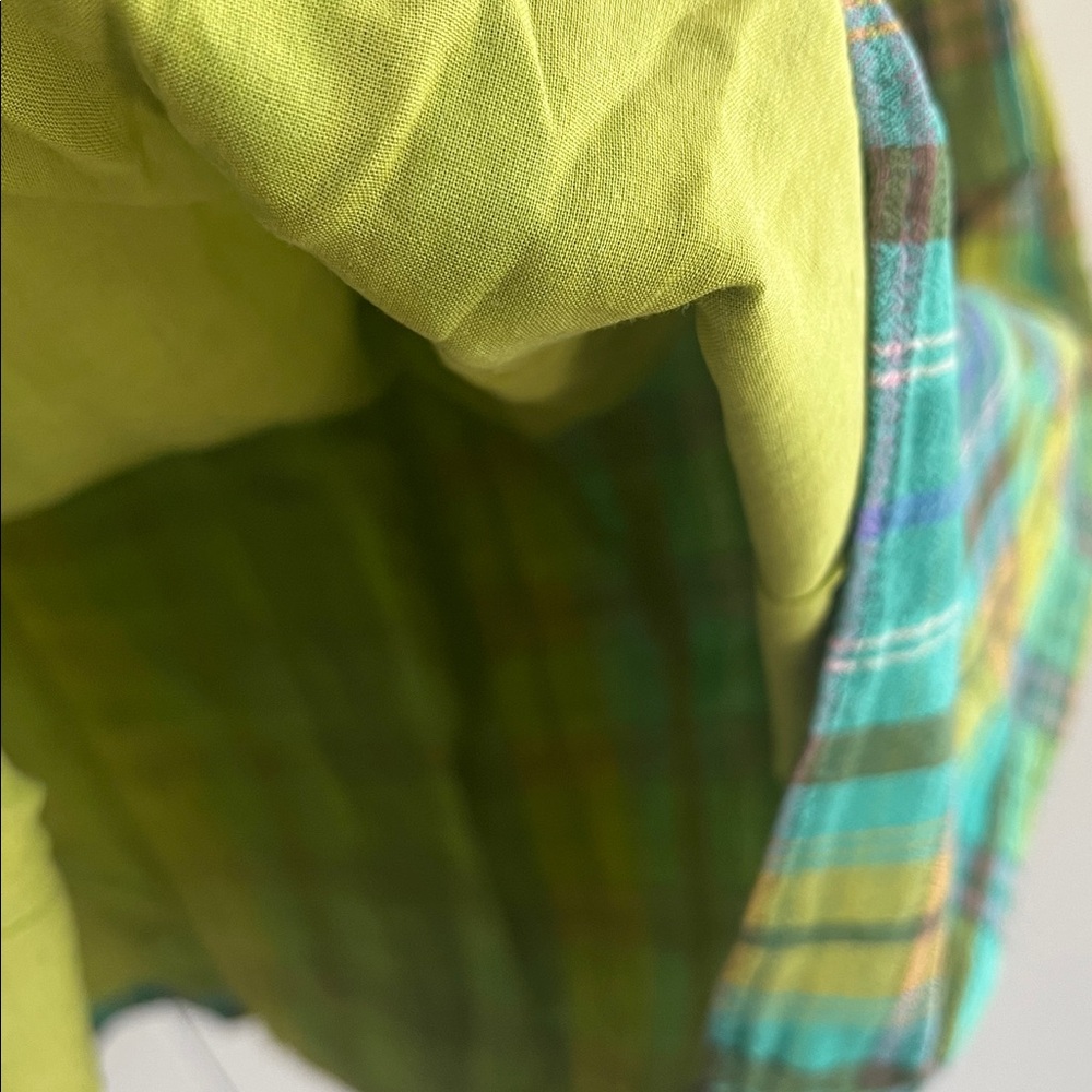 Eddie Bauer Green Cotton Fully Lined Dress - 10 - Picture 3 of 5